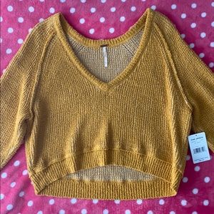 Mustard Crop Sweater
